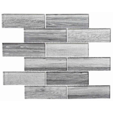 ANDOVA TILES Migdal 2 X 6 Glass Brick Joint Mosaic Tile